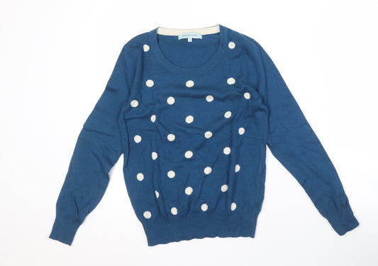 Womens UK Size S Dickins & Jones Blue Pullover Jumper