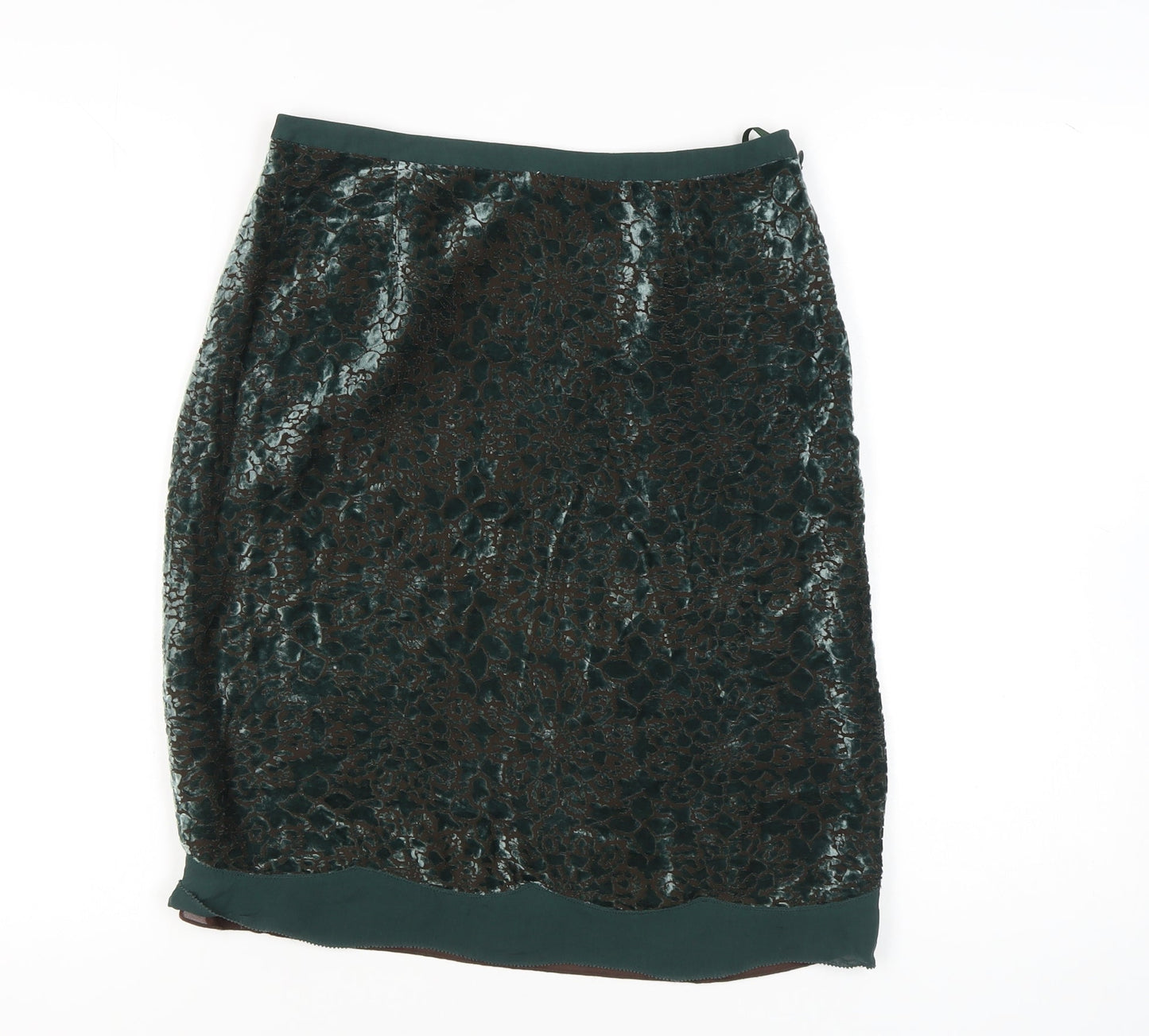 Nougat London Women's Green Pencil Skirt, Floral, Autumn/Winter