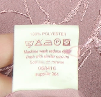 Womens UK Size 22 Bonmarché Pink Basic Button-Up