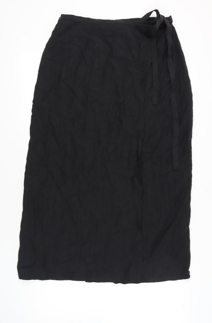 Marks and Spencer Women's Black Midi Skirt Size 14