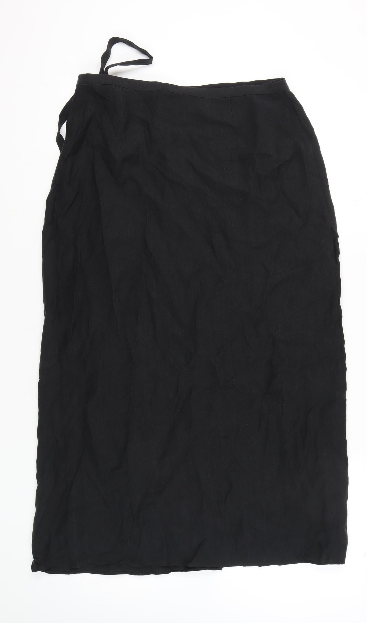 Marks and Spencer Women's Black Midi Skirt Size 14