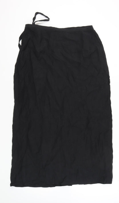 Marks and Spencer Women's Black Midi Skirt Size 14