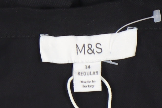 Marks and Spencer Women's Black Midi Skirt Size 14