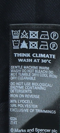 Marks and Spencer Women's Black Midi Skirt Size 14