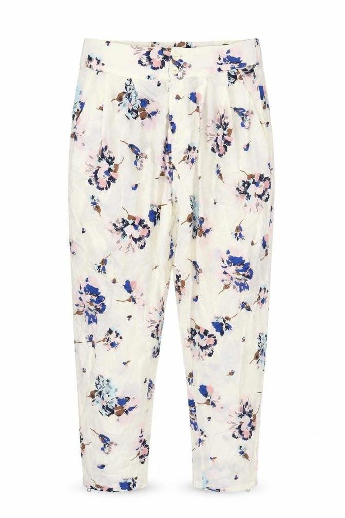 Womens UK Size S Zara  Cropped Multicoloured Trousers