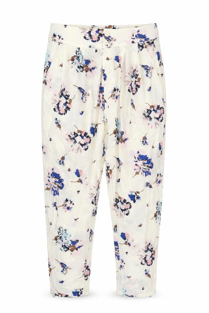 Womens UK Size S Zara  Cropped Multicoloured Trousers