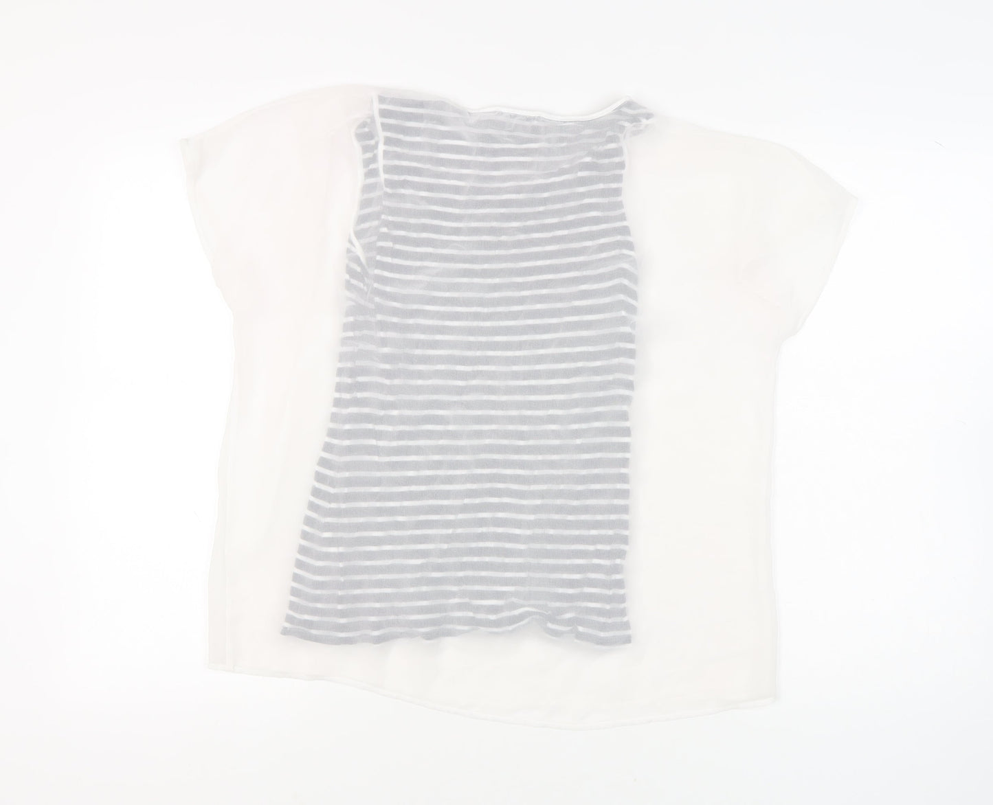 Womens UK Size 12 Mint Velvet White Basic T-Shirt