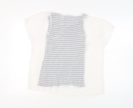 Womens UK Size 12 Mint Velvet White Basic T-Shirt
