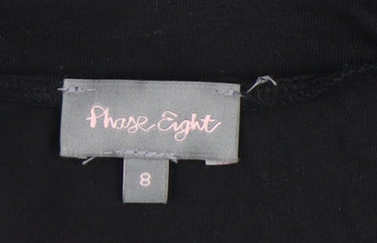 Womens UK Size 8 Phase Eight Black Camisole Blouse