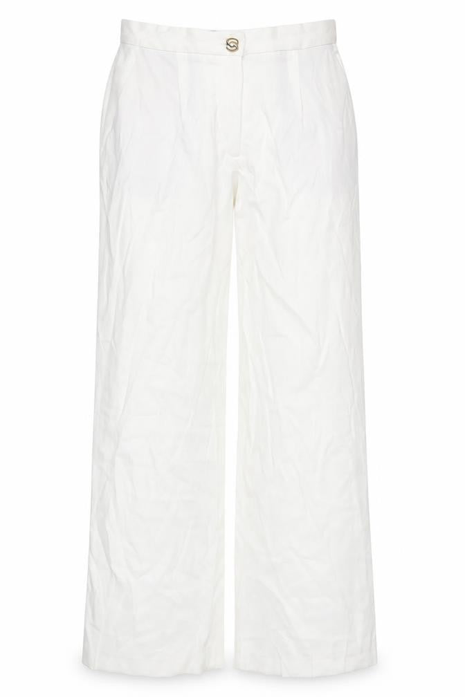 Womens UK Size L Zara Regular Fit  White Trousers