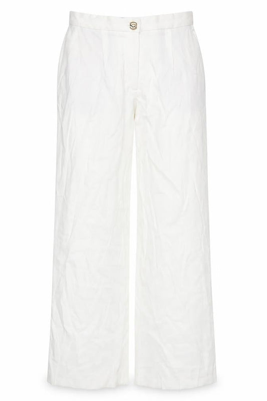 Womens UK Size L Zara Regular Fit  White Trousers