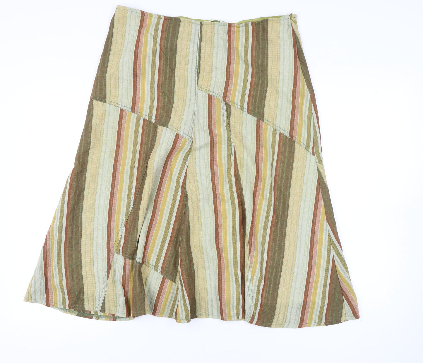 Marks and Spencer Women's Striped Cotton Midi Skirt