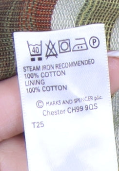 Marks and Spencer Women's Striped Cotton Midi Skirt