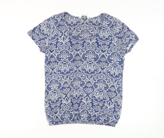 Womens UK Size 12 Debenhams Blue  T-Shirt