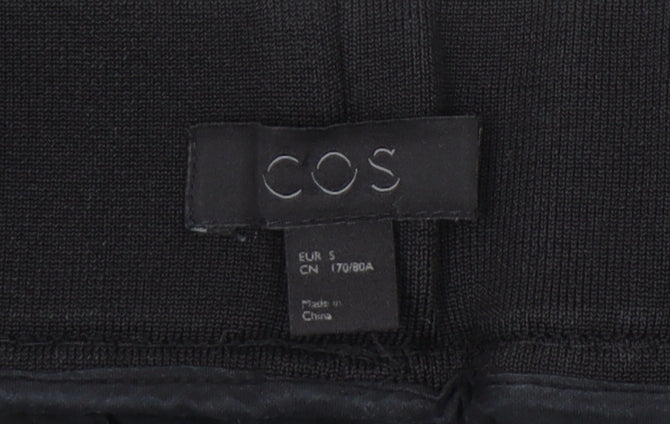 Womens UK Size S COS Regular Fit  Black Trousers