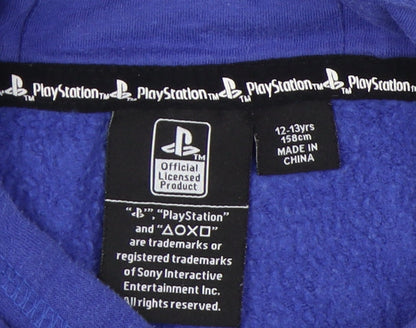 PlayStation Boys Blue Hoodie 12-13 Years Pullover
