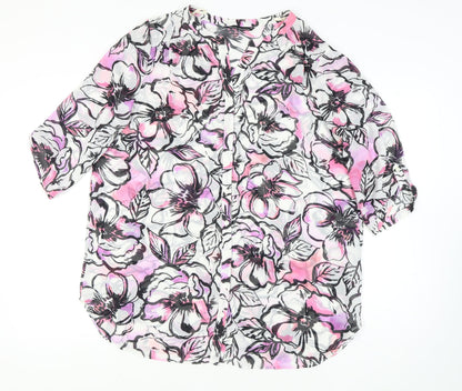 Womens UK Size 20 David Emanuel Multicoloured Camisole Blouse