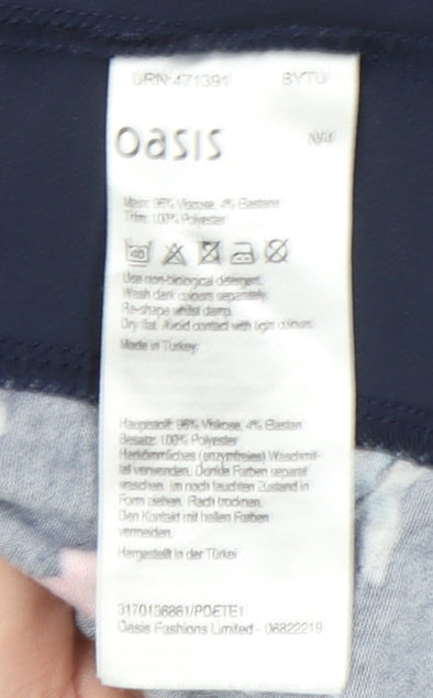 Oasis Women's Multicolour Floral Dress M