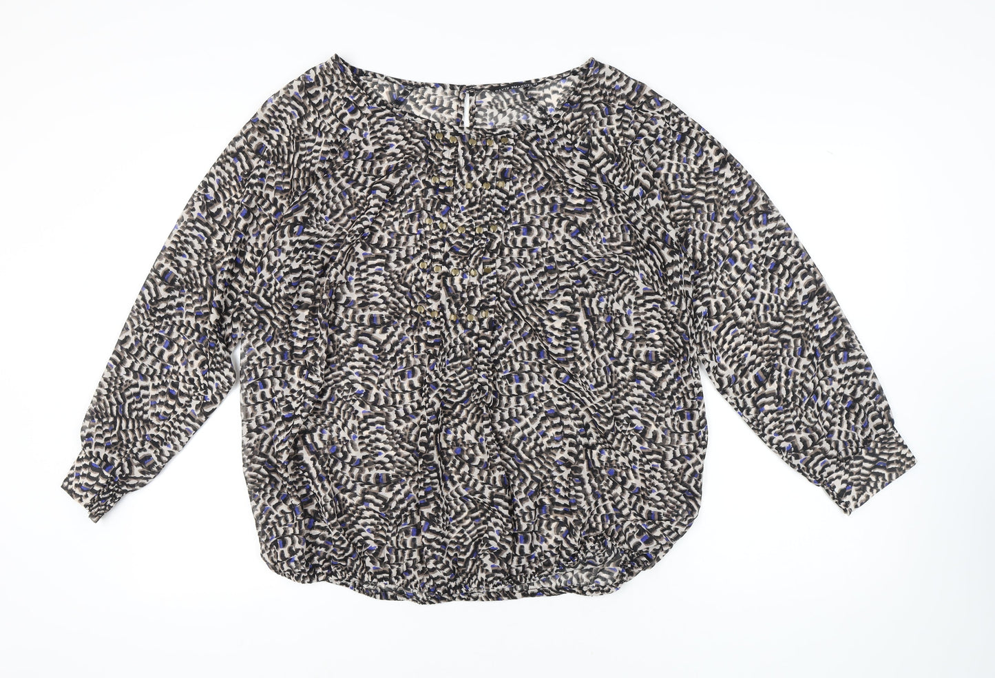 Womens UK Size 22 David Emanuel Multicoloured Basic Blouse