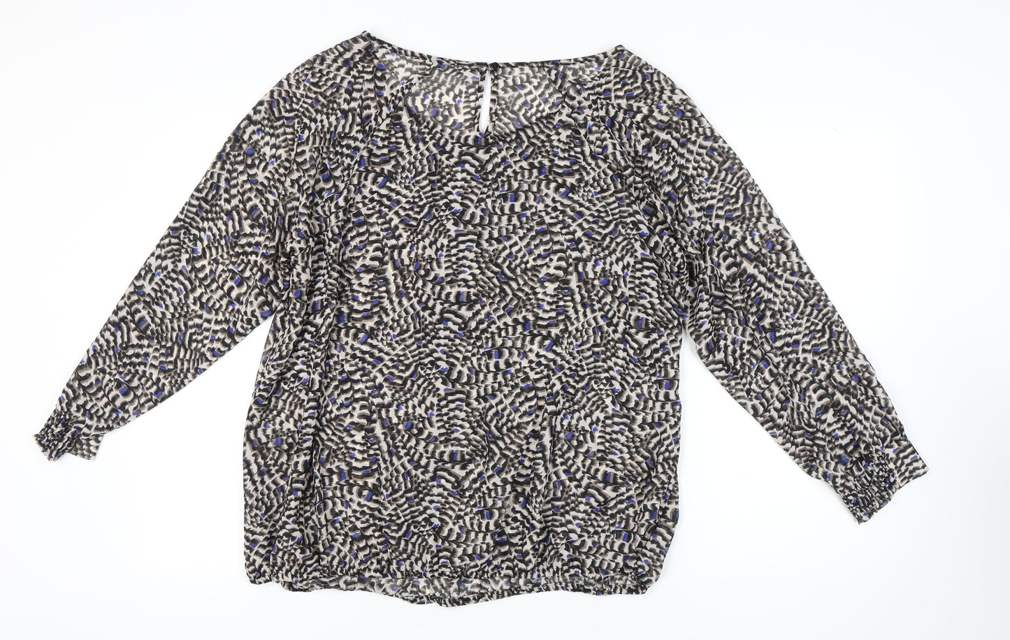 Womens UK Size 22 David Emanuel Multicoloured Basic Blouse
