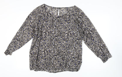 Womens UK Size 22 David Emanuel Multicoloured Basic Blouse