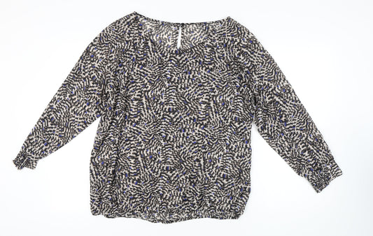 Womens UK Size 22 David Emanuel Multicoloured Basic Blouse