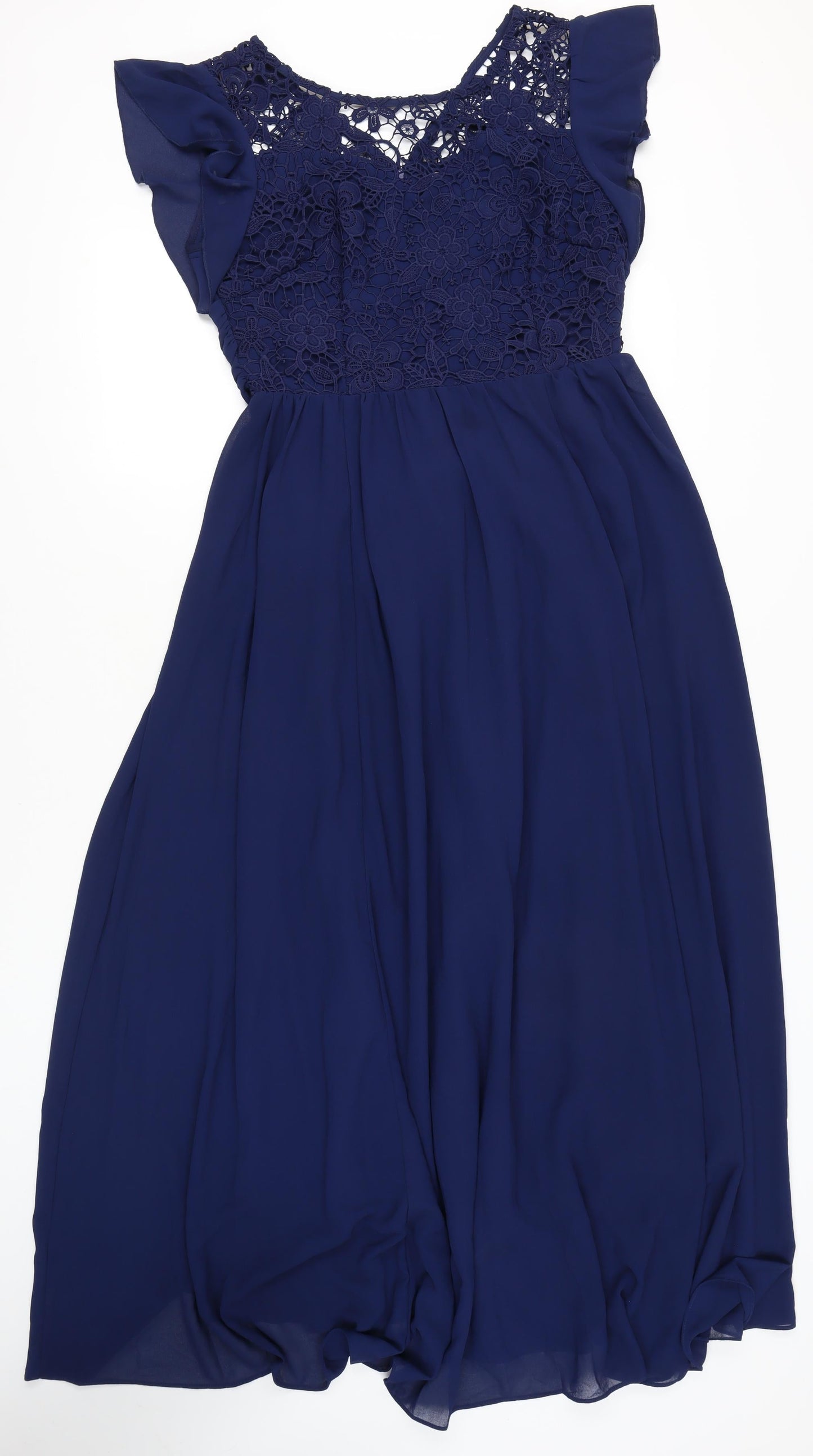 Jolie Moi Women's Blue A-Line Midi Dress, Size 14