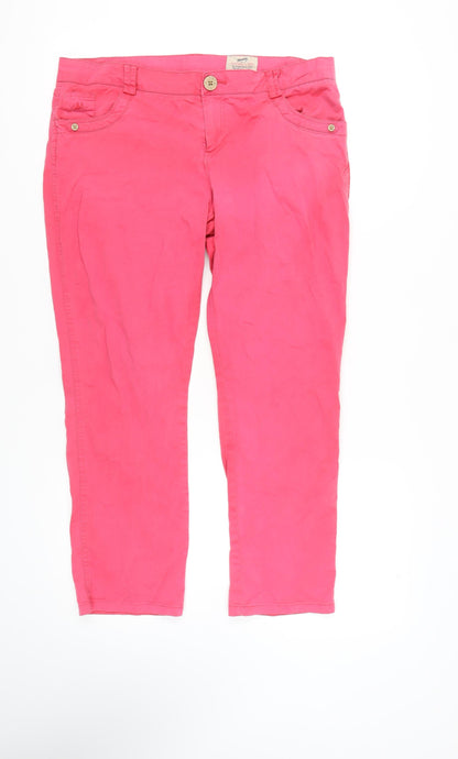 Mantaray Women's Pink Chino Trousers Size 14