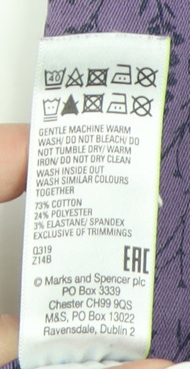Womens UK Size 8 Marks and Spencer Regular Fit Jegging Purple Trousers