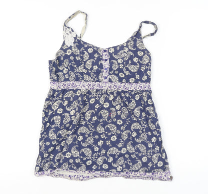 Joe Browns Floral Camisole Tunic - Blue, Size 12
