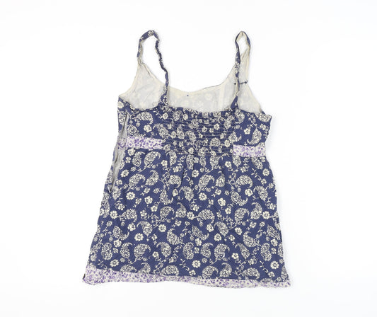 Joe Browns Floral Camisole Tunic - Blue, Size 12