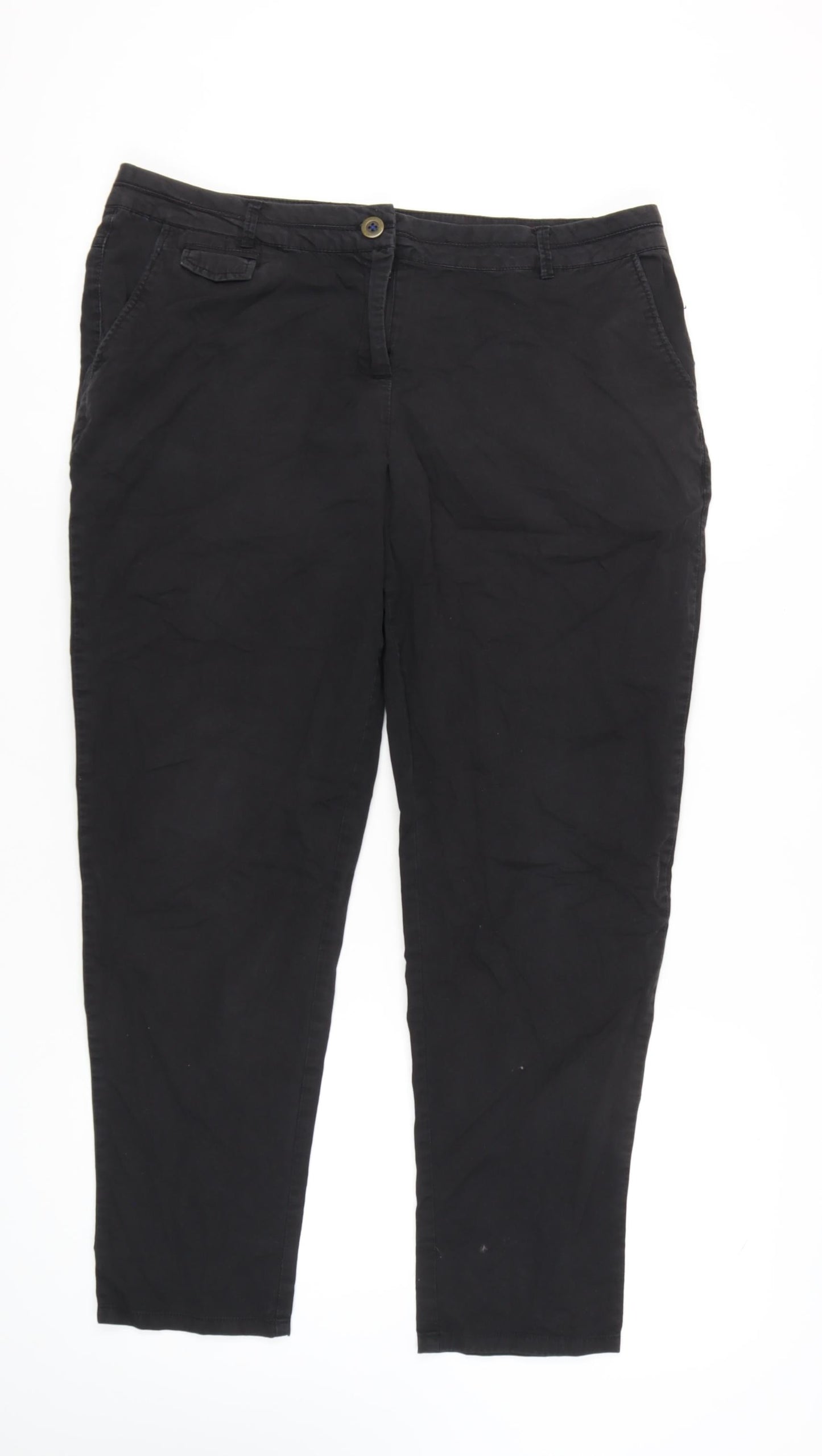 Womens UK Size 16 Wallis   Black Trousers