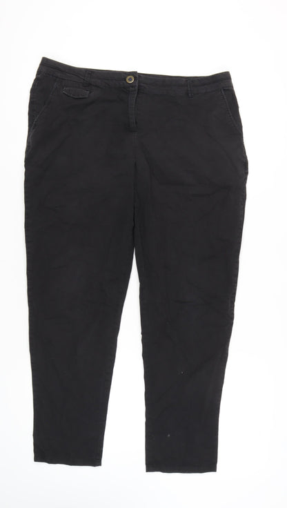 Womens UK Size 16 Wallis   Black Trousers