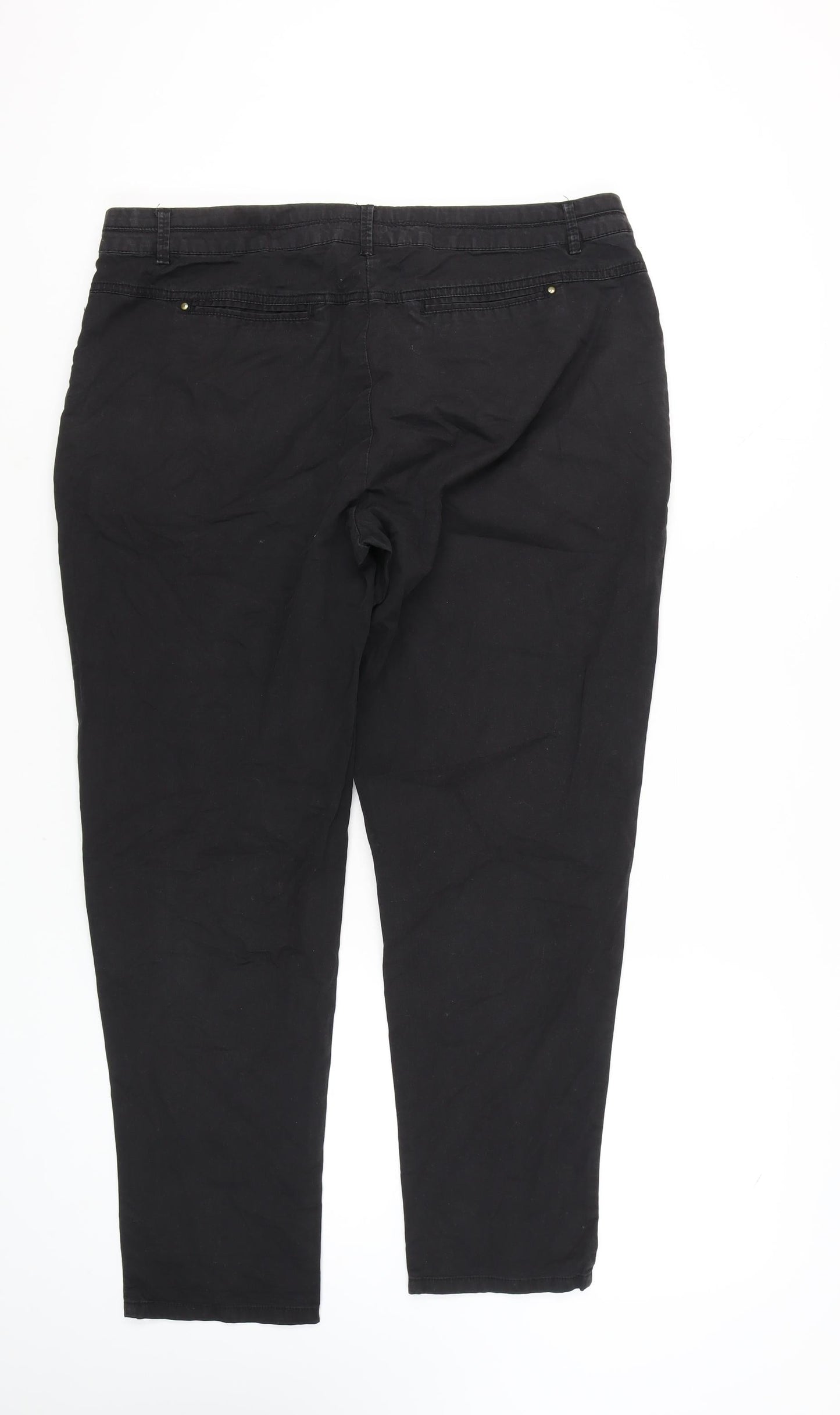 Womens UK Size 16 Wallis   Black Trousers