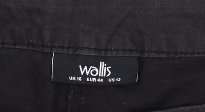 Womens UK Size 16 Wallis   Black Trousers