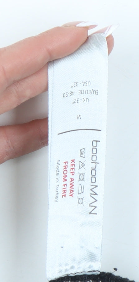 boohooMAN Men's Black Jogger Trousers, M, Cargo Style