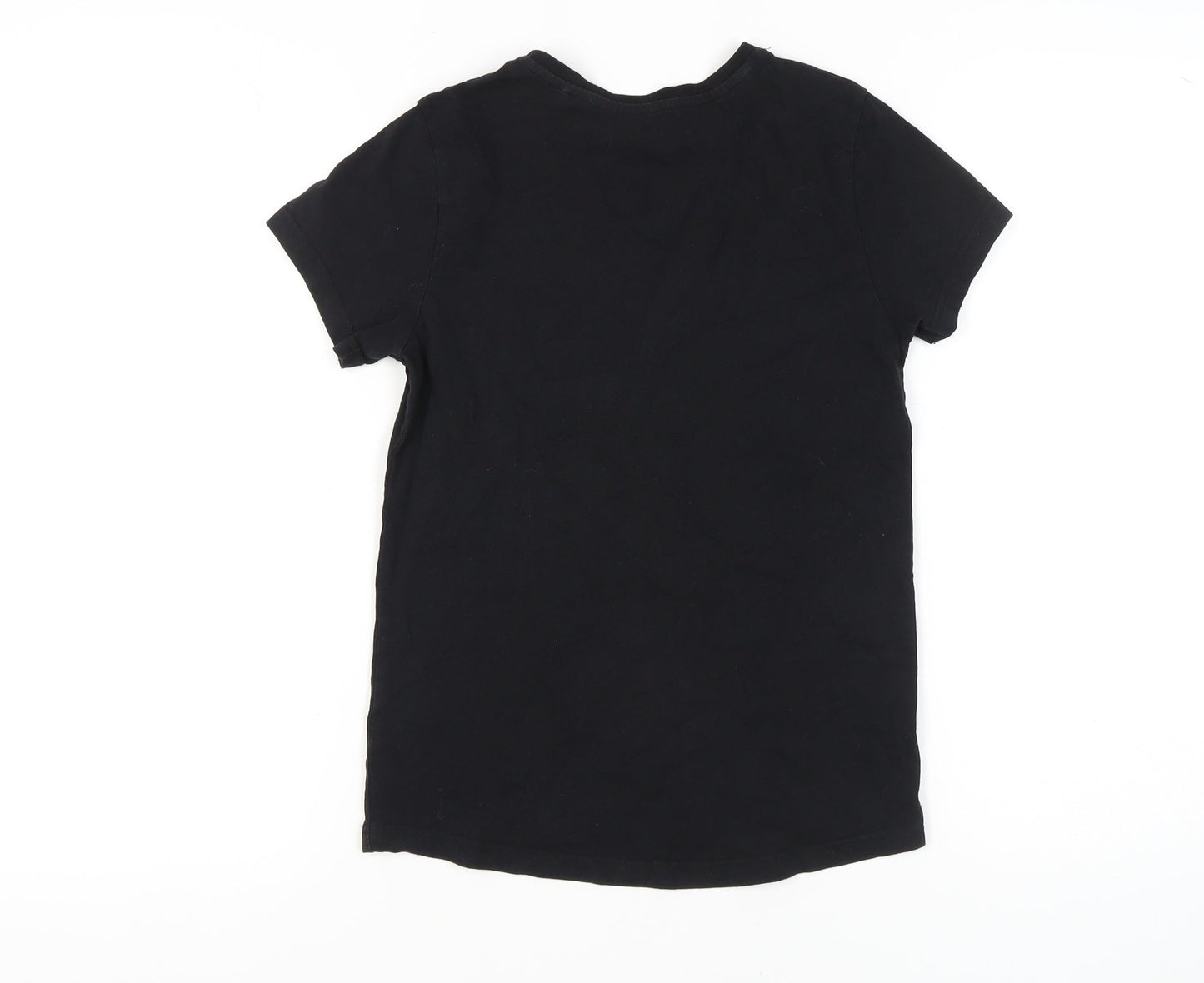 Primark Boys Black Graphic Print T-Shirt 10-11 Years