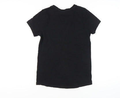 Primark Boys Black Graphic Print T-Shirt 10-11 Years