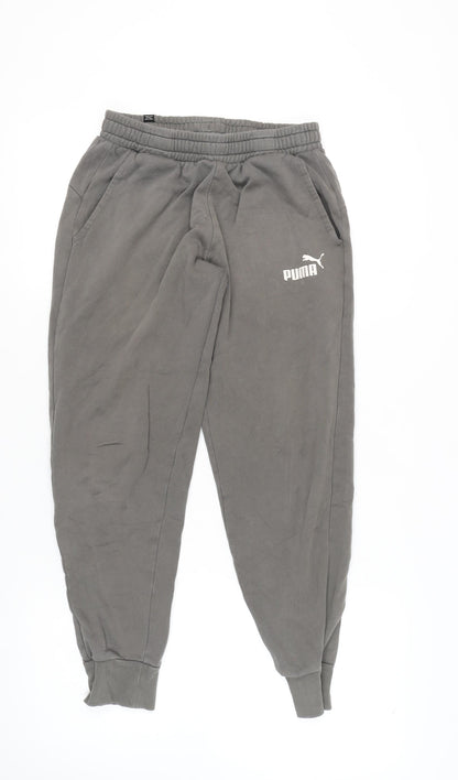 Puma Grey Unisex Joggers - Size S, Activewear Trousers