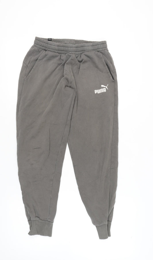 Puma Grey Unisex Joggers - Size S, Activewear Trousers