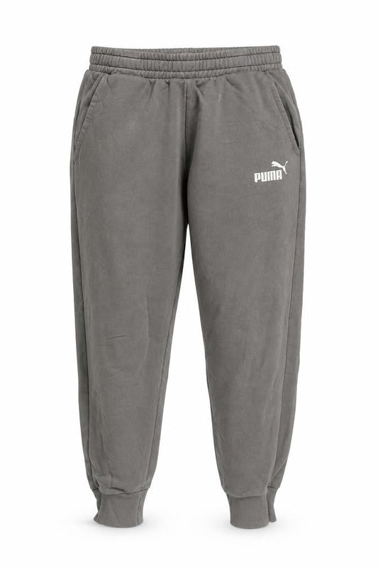 Front view of Puma Grey unisex joggers -, size S, activewear trousers