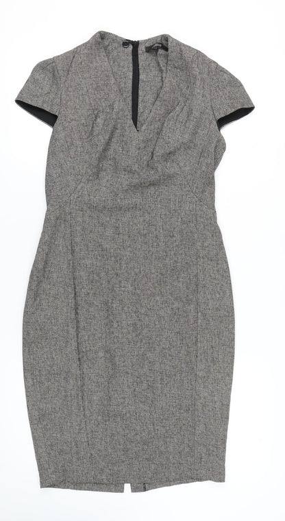 Next Women's Grey Sheath Dress, Size 12, Business Style