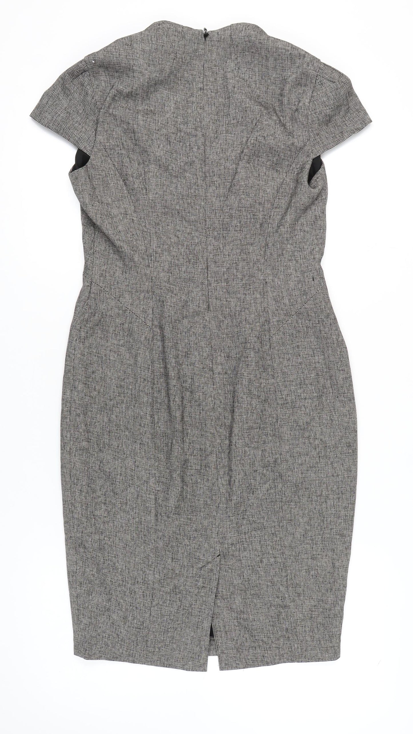 Next Women's Grey Sheath Dress, Size 12, Business Style