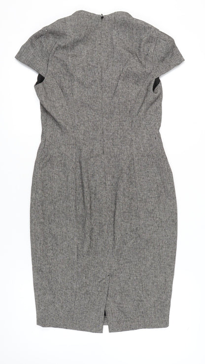 Next Women's Grey Sheath Dress, Size 12, Business Style