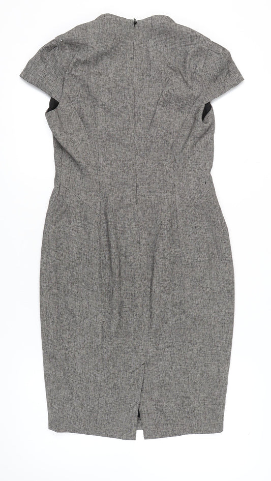 Next Women's Grey Sheath Dress, Size 12, Business Style