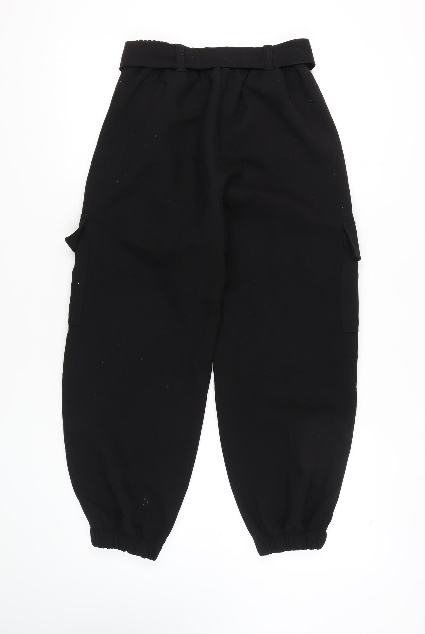Bershka Women’s Black Cargo Trousers Size 10