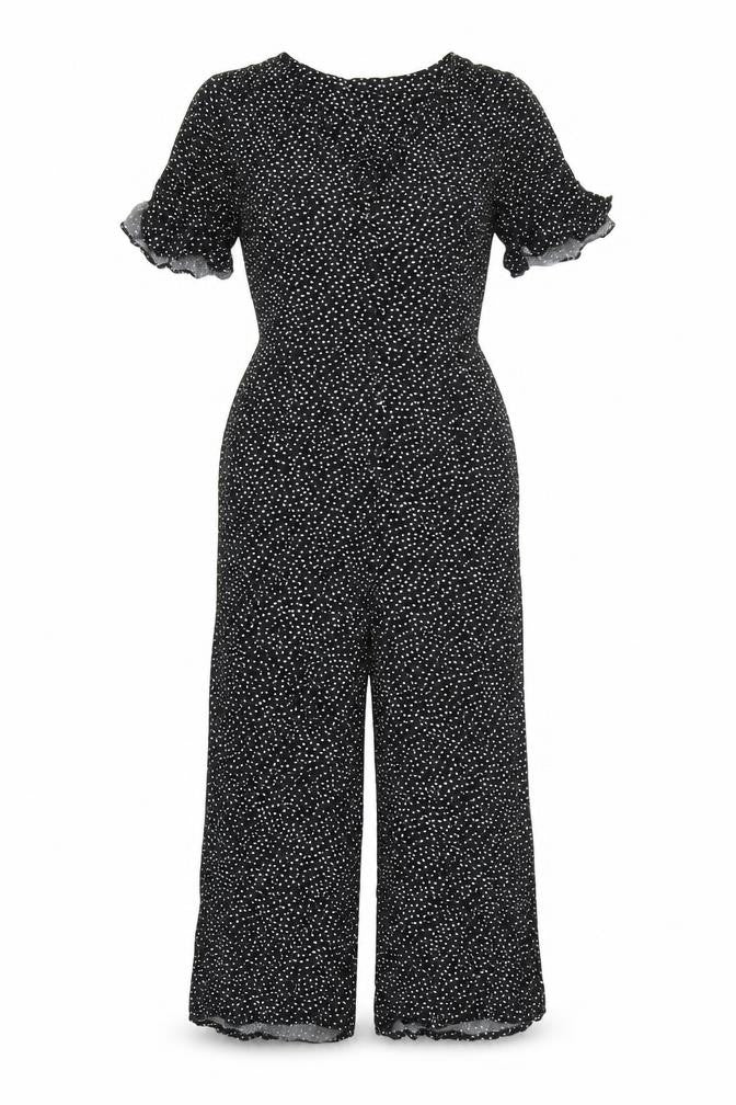 Womens UK Size 10 Oasis One-Piece Black Jumpsuit