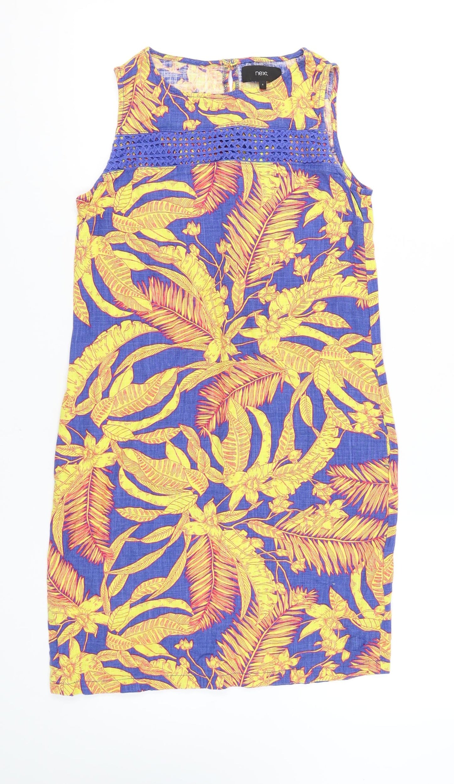 Next Women's Multicoloured Sheath Dress, Size 6, Tropical Style