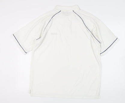 Giorgio Men’s White Polo Shirt L Short Sleeve Collared