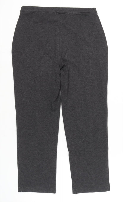 Womens UK Size 12 Marks and Spencer Regular Fit Casual Workwear Black Trousers